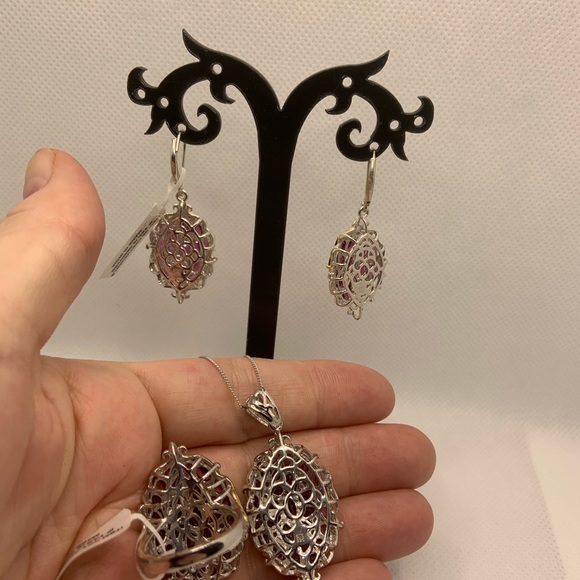 ORISSA RHODOLITE GARNET RING - Picture 7 of 7